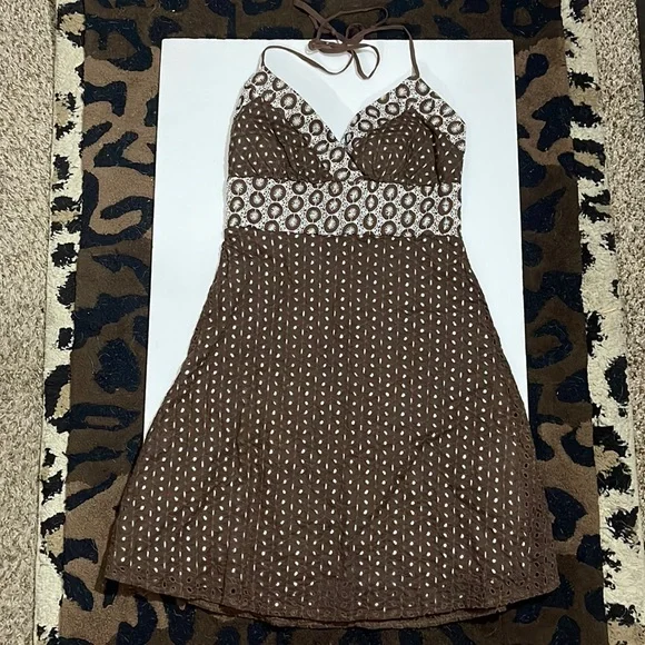 Breakin' Loose | Dresses | Breakin Loose Size 78 Halter Dress Chocolate  Lace Nwot 9s Vintage | Poshmark